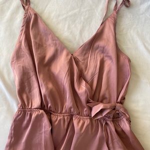 Pink Satin Blouse